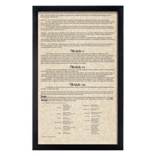Load image into Gallery viewer, Framed Declaration of Independence, Constitution & Bill of Rights