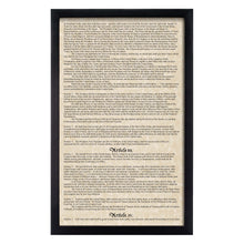 Load image into Gallery viewer, Framed Declaration of Independence &amp; Constitution